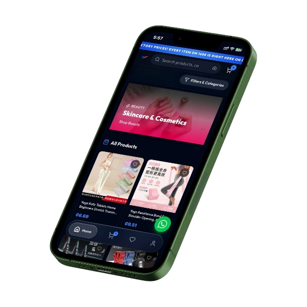 C2G Mall Mobile App Mockup